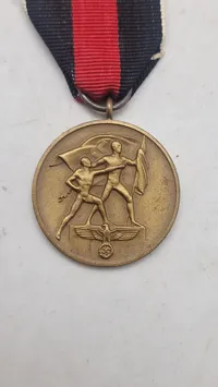 Original Medaille zur Erinnerung an den 1. Oktober 1938