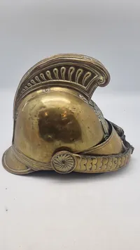 Original Fransk 18 tals brandhjelm