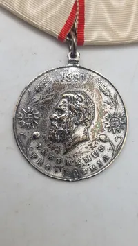 Original Carlsberg medalje af sølv med hagekors