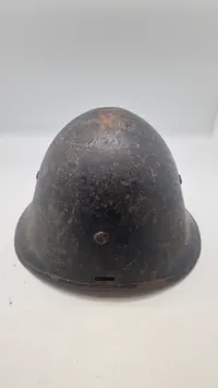 Sjælden original dansk M/41 hjelm anvendt af den kommunistiske modstandsbevægelsen ww2