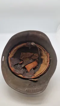 Original dansk M/41 hjelm anvendt af den danske modstandsbevægelse
