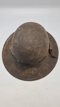 Original Civil Defence "Zuckerman" stålhjelm fra Anden Verdenskrig 1941 Dateret