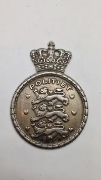 Originalt dansk M/38 politiskilt