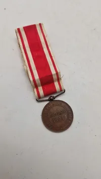 Sjælden original dansk dobbeltmedalje for deltagelse i begge Slesvigske krige