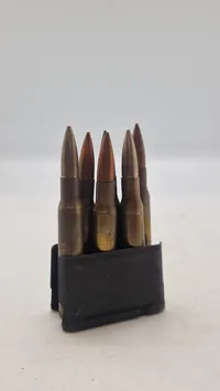 Original Garand laderamme med deaktiverede AMA patroner