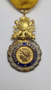 Original fransk Militærmedalje (Médaille militaire)