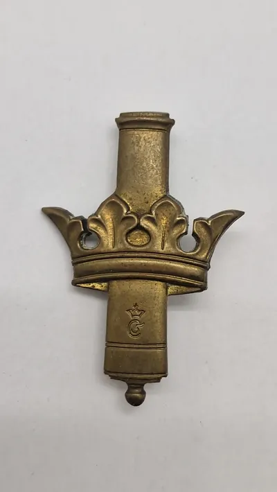 Originalt baretmærke for Kongens Artilleriregiment