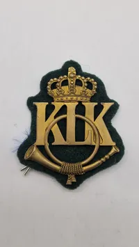 Originalt badge fra Kongeligt Livjæger Korps
