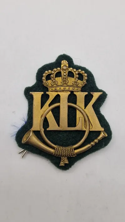 Originalt badge fra Kongeligt Livjæger Korps