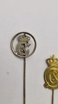 Samling originale Kong Christian X pins