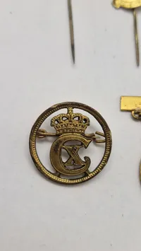 Samling originale Kong Christian X pins