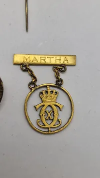 Samling originale Kong Christian X pins