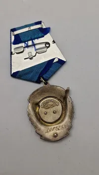 Originalt eks af den Røde Arbejdsfanes Orden (Орден Трудового Красного Знамени)
