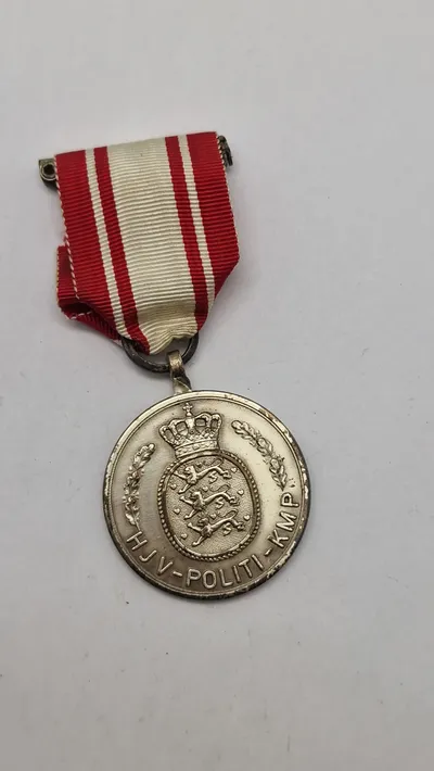 Original medalje fra hjemmeværns politi kompagniet