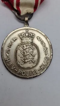 Original medalje fra hjemmeværns politi kompagniet