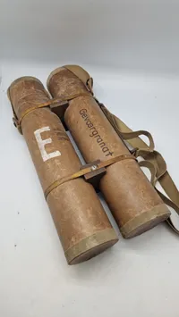 Ekstremt sjældent og komplet sæt Energa geværgranater for M1 Garand. Bemærk at eksercerpatronerne medfølger
