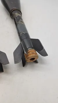 Ekstremt sjældent og komplet sæt Energa geværgranater for M1 Garand. Bemærk at eksercerpatronerne medfølger