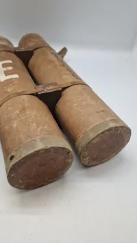 Ekstremt sjældent og komplet sæt Energa geværgranater for M1 Garand. Bemærk at eksercerpatronerne medfølger