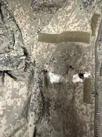 original russisk uniform fra fronten i Ukraine, han overlevede ikke