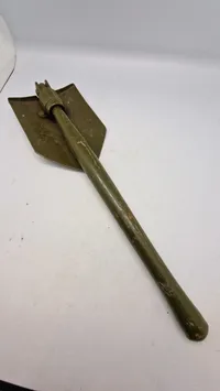 US WW2 feltspade med etui brugt i DK efter krigen