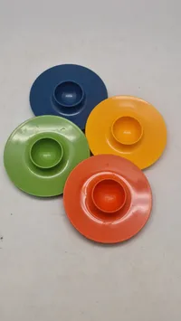 Samling vintage æggebægre