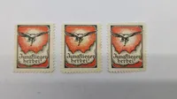 Originale frimærker der blev udgivet af Bund Deutscher Jungflieger (BDJ) i 1932.