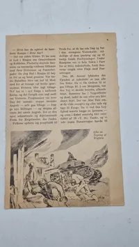 Originalt udklip med den danske frivillige Per Sørensen