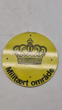 Miniature skilt fra forsvaret