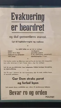 Original evakuerings plakat