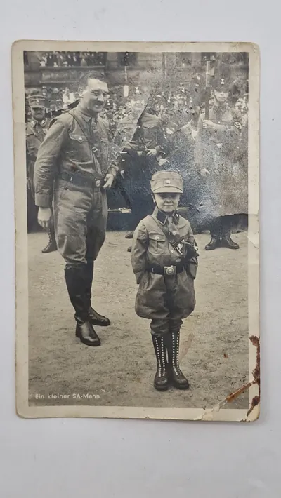Originalt tysk ww2 postkort sendt til Danmark