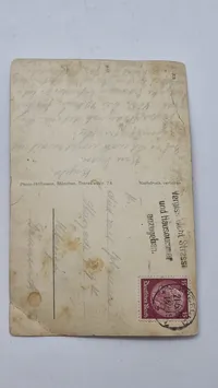 Originalt tysk ww2 postkort sendt til Danmark