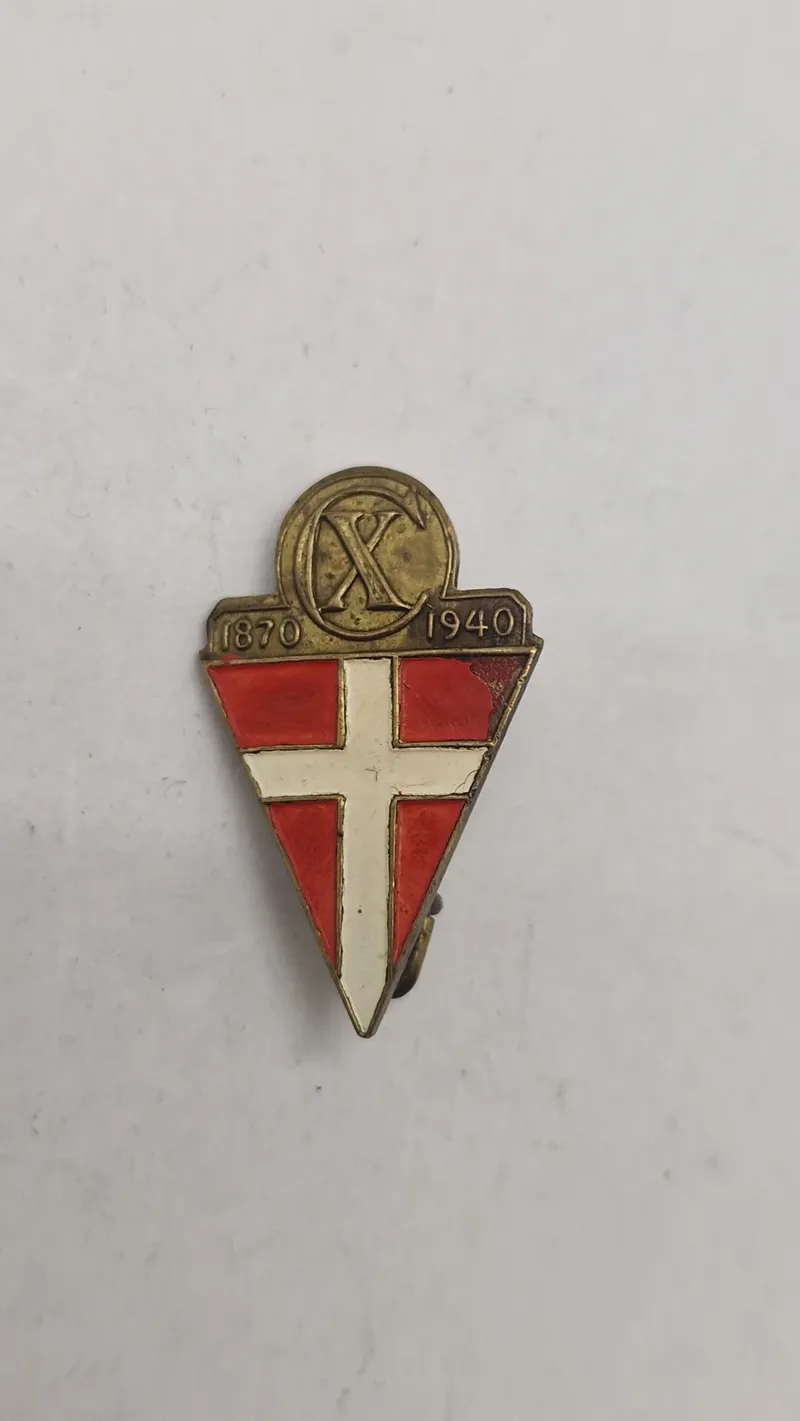 Sjælden original Kong Christian X pin