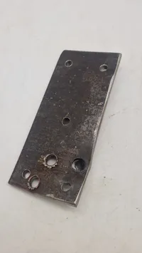 Original plade for prøveskydning (Tysk panzer)