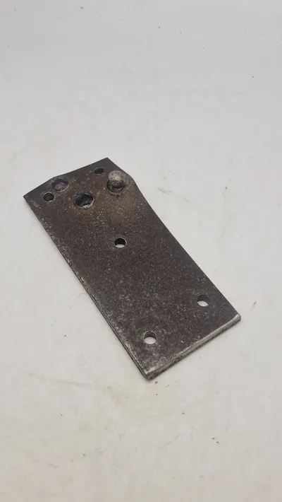 Original plade for prøveskydning (Tysk panzer)