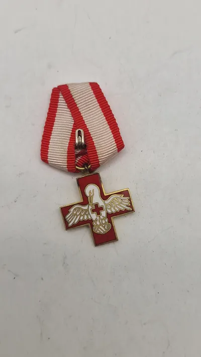 Original dansk røde kors medalje, miniature