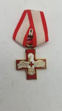 Original dansk røde kors medalje, miniature