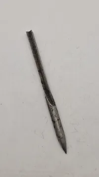 Original tysk ww1 fléchette, et pilformet stålprojektil kastet ned over skyttegravene