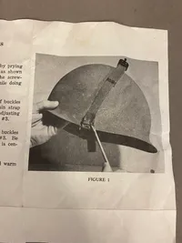 Original brugsanvisning for amerikansk M1 hjelm