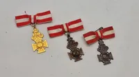 Samling anciennitetstegn, miniaturer