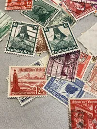 Lot originale tyske frimærker - ww2