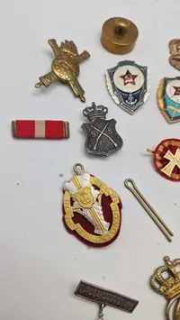 Samling pins mm.