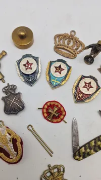 Samling pins mm.