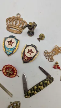 Samling pins mm.