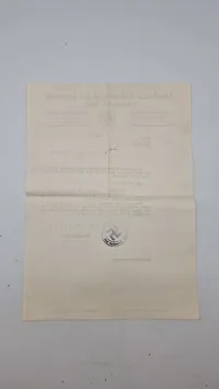 Originalt  brev fra "Deutsche Kolonie in der Schweiz, Gemeinschaft Basel" dateret den 29. august 1944, adresseret til fru Marie Ruf, hvori hun anmodes om at betale udestående bidrag