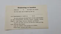 Original evakueringsseddel, ww2