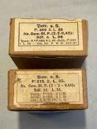 Originale tyske ww2 æsker til K98 ammunition