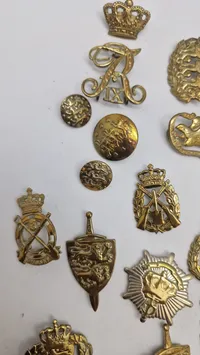 Samling regiments mærker
