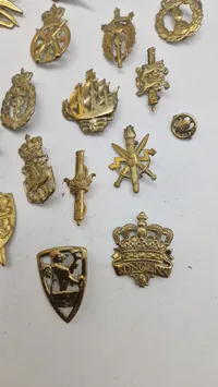 Samling regiments mærker
