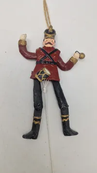 Original sprællemand forstillende soldat
