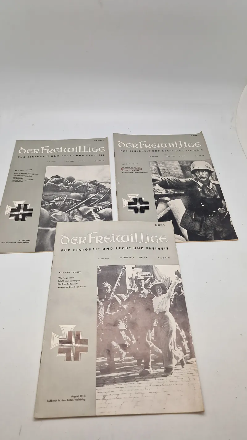 Samling originale blade fra Waffen SS veteran organisation